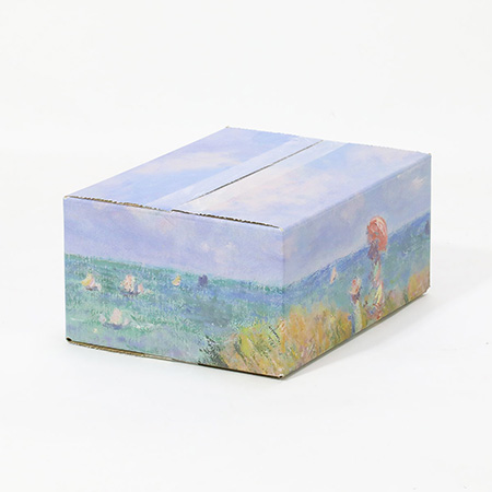 【宅配60サイズ】絵画ダンボール(モネのプールヴィルの断崖の上の散歩)-5