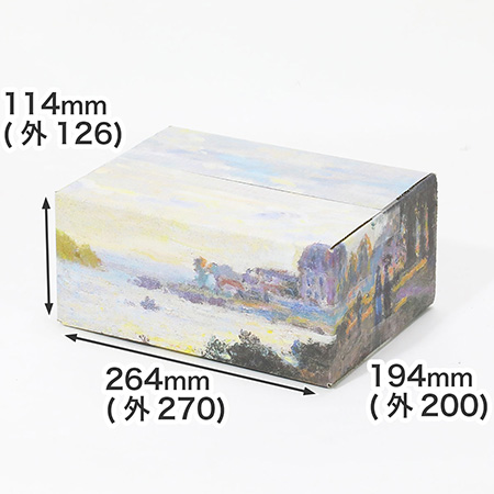 【宅配60サイズ】絵画ダンボール(モネのアルジャントゥイユのセーヌ川)-1