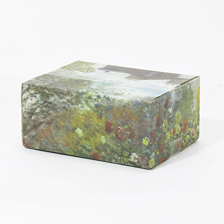 【宅配60サイズ】絵画ダンボール(モネのアルジャントゥイユのモネの家の庭)-4