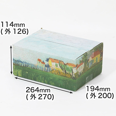 【宅配60サイズ】絵画ダンボール(ゴッホのポピーのある野原)-1