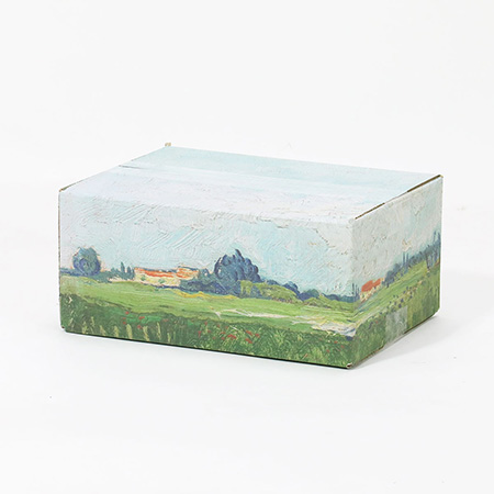 【宅配60サイズ】絵画ダンボール(ゴッホのポピーのある野原)-4