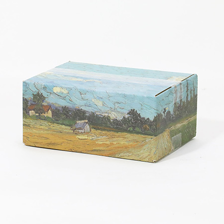 【宅配60サイズ】絵画ダンボール(ゴッホの耕された畑)-2