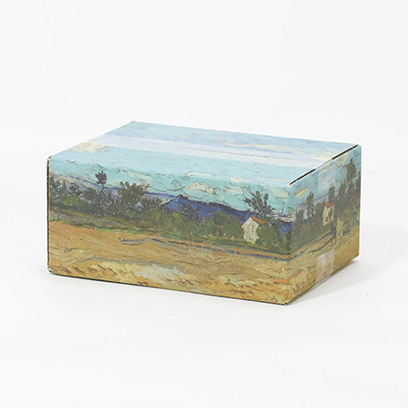 【宅配60サイズ】絵画ダンボール(ゴッホの耕された畑)-4
