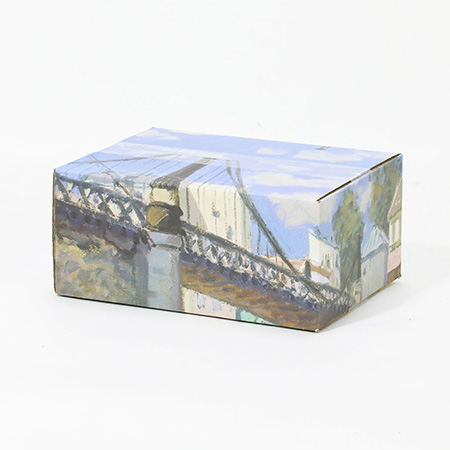 【宅配60サイズ】絵画ダンボール(シスレーのヴィルヌーヴ=ラ=ガレンヌの橋)-4