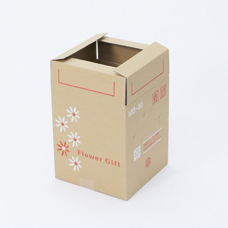 【MB-80(茶)】5~6寸鉢物用フラワーギフトボックス(鉢押え付)-5