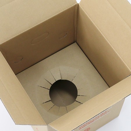 【MB-80(茶)】5~6寸鉢物用フラワーギフトボックス(鉢押え付)-8