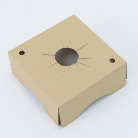 【MB-100(茶)】5~6寸鉢物用フラワーギフトボックス(鉢抑え付)-4