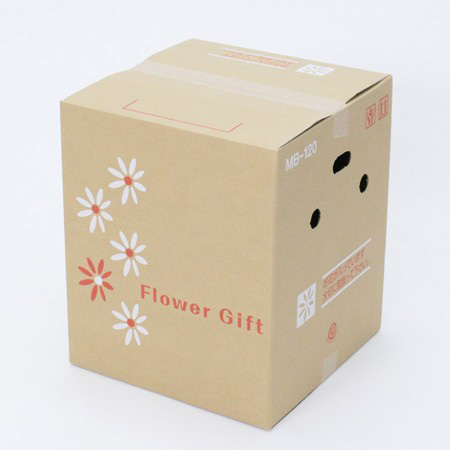 【MB-120(茶)】6~7寸鉢物用フラワーギフトボックス(鉢押え付)-3
