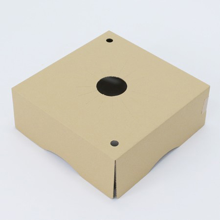 【MB-120(茶)】6~7寸鉢物用フラワーギフトボックス(鉢押え付)-4