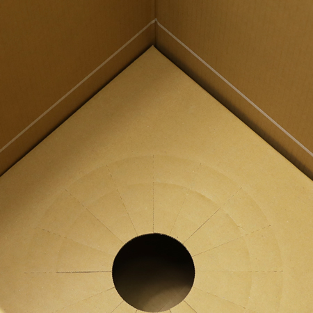 【MB-160R(茶)】5~8寸鉢物用フラワーギフトボックス(鉢押え付)-7