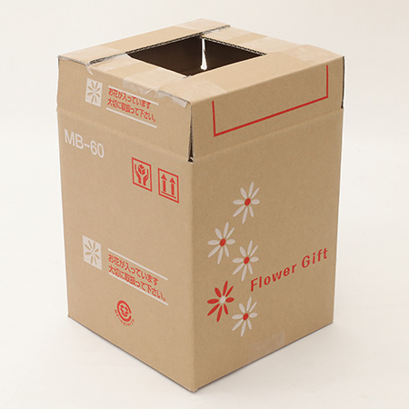 宅配60/80サイズで送れる花柄模様のフラワー段ボール　80 箱