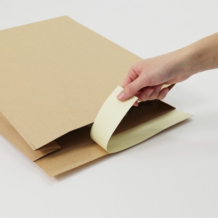 宅配袋(艶なし茶)400×320×110-3