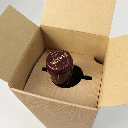 ワインボトル1本用B式ワンタッチ箱(麻)-3