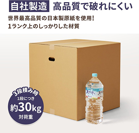【宅配140サイズ】立方体ダンボール箱(手穴付き)まとめ買い-4