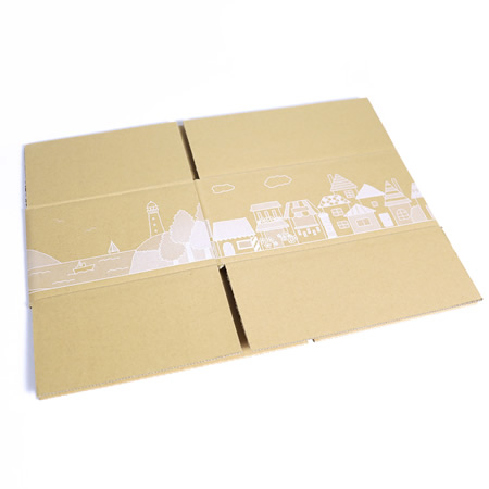 【宅配60サイズ】デザインダンボール箱(タウンビュー)まとめ買い-6