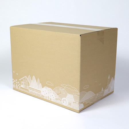 【宅配100サイズ】デザインダンボール箱(タウンビュー)まとめ買い-2