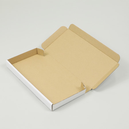 【定形外郵便/ネコポス最小サイズ】薄型ダンボール箱(白)まとめ買い-3