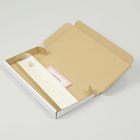 【定形外郵便/ネコポス最小サイズ】薄型ダンボール箱(白)まとめ買い-5