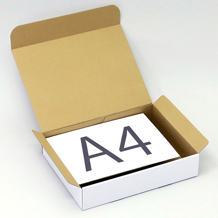 組立式宅配80ジッパー付きダンボール箱(白) まとめ買い-2