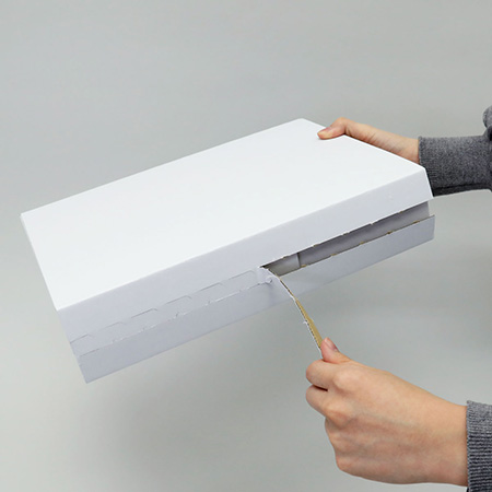 組立式宅配80ジッパー付きダンボール箱(白) まとめ買い-4