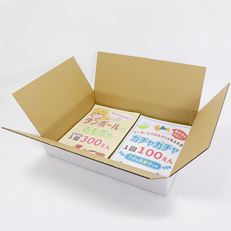 【宅配120サイズ】白ダンボール箱 浅型タイプ A2サイズ対応 まとめ買い-2