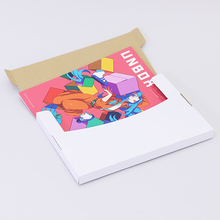 【A4/厚さ2.5cm/表面白】定番ダンボール箱(ネコポス対応) まとめ買い-4