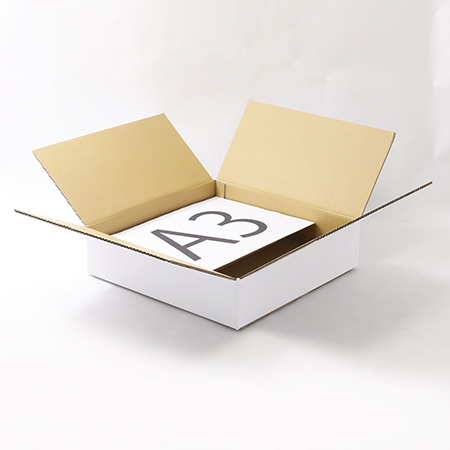 【宅配100サイズ】正方形ダンボール箱 深さ100mm (白) まとめ買い-2