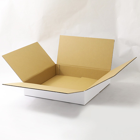 【宅配120サイズ】正方形ダンボール箱 深さ100mm (白) まとめ買い-4