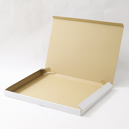 【宅配80サイズ】薄型ダンボール箱 A3サイズ対応 深さ25mm (白) まとめ買い-4