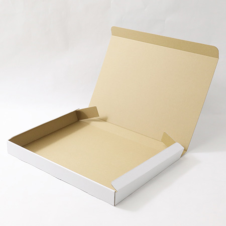 【宅配80サイズ】薄型ダンボール箱 A3サイズ対応 深さ40mm (白) まとめ買い-4