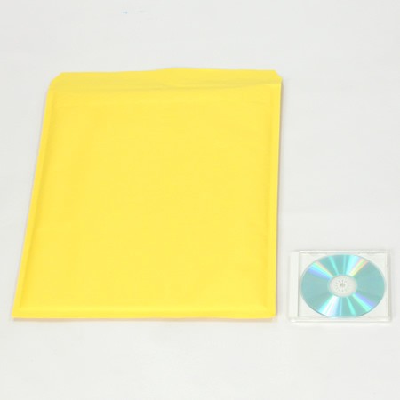 簡単パッキング。A3サイズが入る黄色いクッション封筒 | 黄｜格安価格 