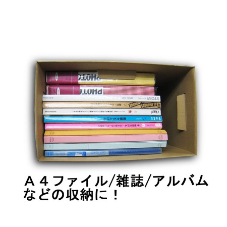 【カラーボックス対応】ダンボール製収納ボックス(アイビー)-4