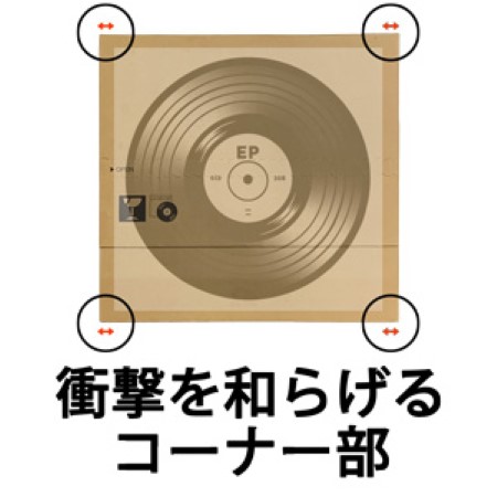 【EPレコード対応】開封用ジッパー付きダンボール箱(深さ可変式)-6