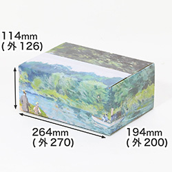 【宅配60サイズ】絵画ダンボール（シスレーのハンプトン教会とテムズ川）