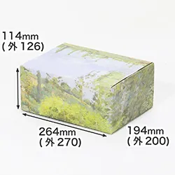 カミーユ・ピサロ｜ヴァルエルメイユの牛飼い｜印象派｜デザイン入り段ボール箱