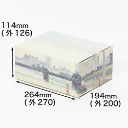 カミーユ・ピサロ｜チャリング・クロス橋、ロンドン｜印象派｜デザイン入り段ボール箱