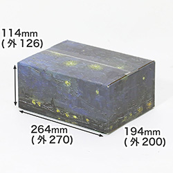 【宅配60サイズ】絵画ダンボール（ゴッホのローヌ川の星月夜）