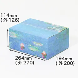 クロード・モネ｜睡蓮｜印象派｜デザイン入り段ボール箱
