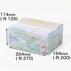 クロード・モネ｜睡蓮｜印象派｜デザイン入り段ボール箱