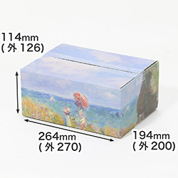 【宅配60サイズ】絵画ダンボール（モネのプールヴィルの断崖の上の散歩）