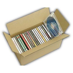 【宅配60サイズ】CD25枚用ダンボール箱（25枚×1列）