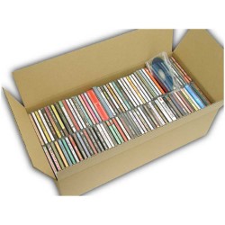 【宅配100サイズ】CD100枚用ダンボール箱（50枚×2列）