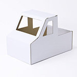 ダンボール製 ねこ専用トラック(ホワイト)-6