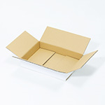 書籍・コスメ雑貨・小物アイテム梱包用の薄型段ボール箱｜A5対応｜表面白色 3