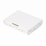 【A6/厚さ3cm】ゆうパケット対応デザインダンボール箱 花のフレーム(ピンク)-3