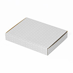 【A6/厚さ3cm】ゆうパケット対応デザインダンボール箱 ドット(グレー)-2