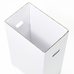 ダンボール製ゴミ箱・両面ホワイト【45L】-5