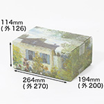 【宅配60サイズ】絵画ダンボール(モネのアルジャントゥイユのモネの家の庭)-1