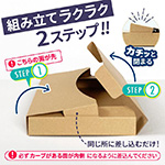 【A4/厚さ2.5cm】定番ダンボール箱(ネコポス対応)まとめ買い-12