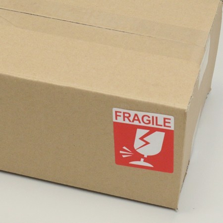 ケアマーク「Fragile(われもの注意)」ロールシールタイプ｜梱包材 